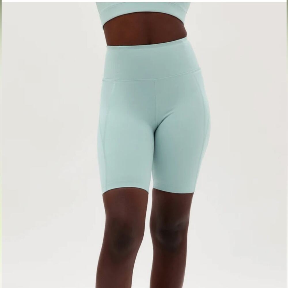 Girlfriend Collective High-Rise Bike Short Active Pickleball Granola